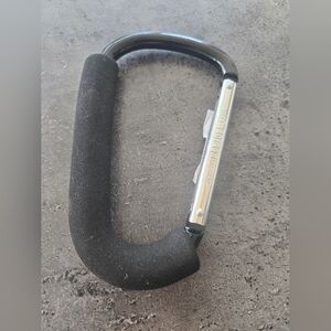 Stroller Hook Black Foam Grip Carabiner